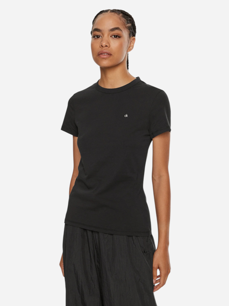Koszulka damska bawełniana Calvin Klein K20K208061-BEH M Czarna (8720639735136) - obraz 1
