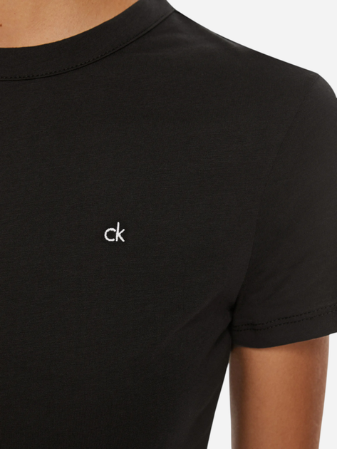 Koszulka damska bawełniana Calvin Klein K20K208061-BEH M Czarna (8720639735136) - obraz 5