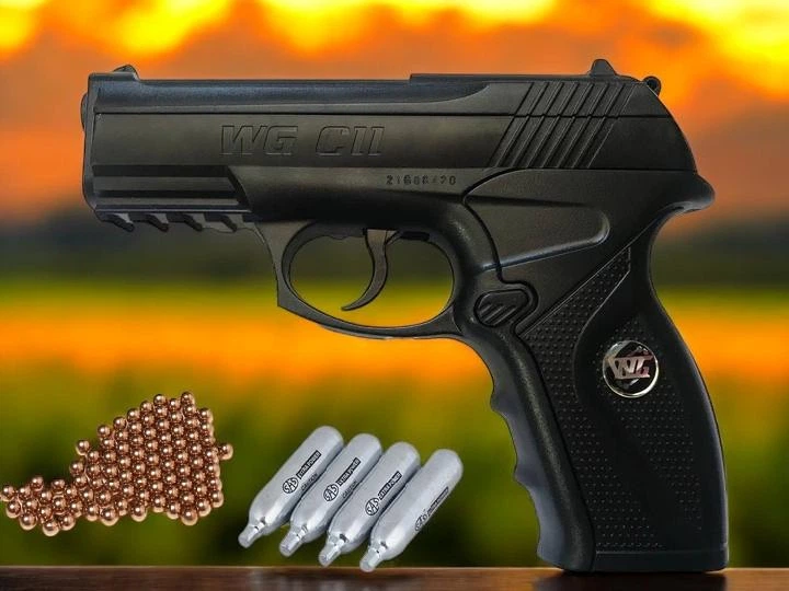 Пневматичний пістолет WinGun 305 C11 + 4 шт СО2 + 250 шариків BB - Фото 1 Пневматичний пістолет WinGun 305 C11 + 4 шт СО2 + 250 шариків BB - зображення 1
