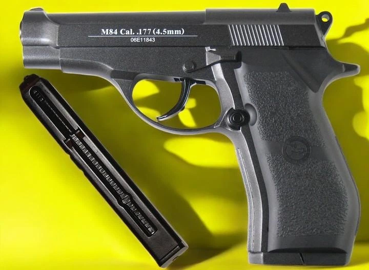 Пневматичний пістолет WinGun 301 Beretta M84 + 4 шт СО2 + 250 кульок BB - Фото 8 Пневматичний пістолет WinGun 301 Beretta M84 + 4 шт СО2 + 250 кульок BB - зображення 8