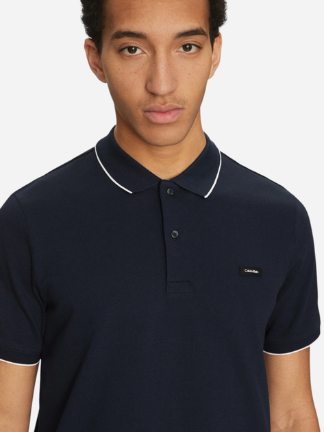 Поло чоловіче Calvin Klein K10K112751-CHW M Темно-синє (8720109018899) - зображення 4