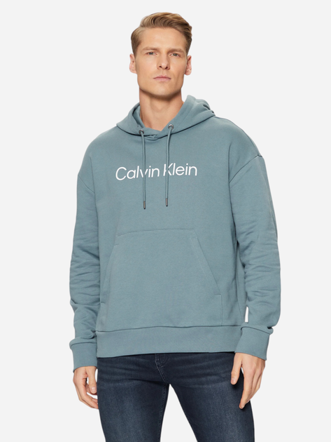 Худі чоловіче Calvin Klein K10K111345-CFQ L Блакитне (8721107026718) - зображення 1