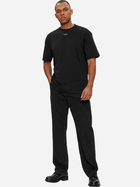 Футболка бавовняна чоловіча Calvin Klein K10K112487-BEH S Чорна (8720109242966) - зображення 3