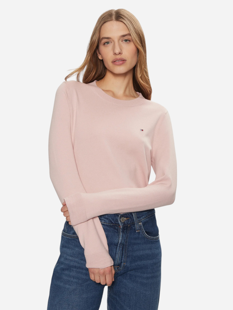 Джемпер жіночий Tommy Hilfiger WW0WW44984-0FA L Світло-рожевий (8720638711278) - зображення 1