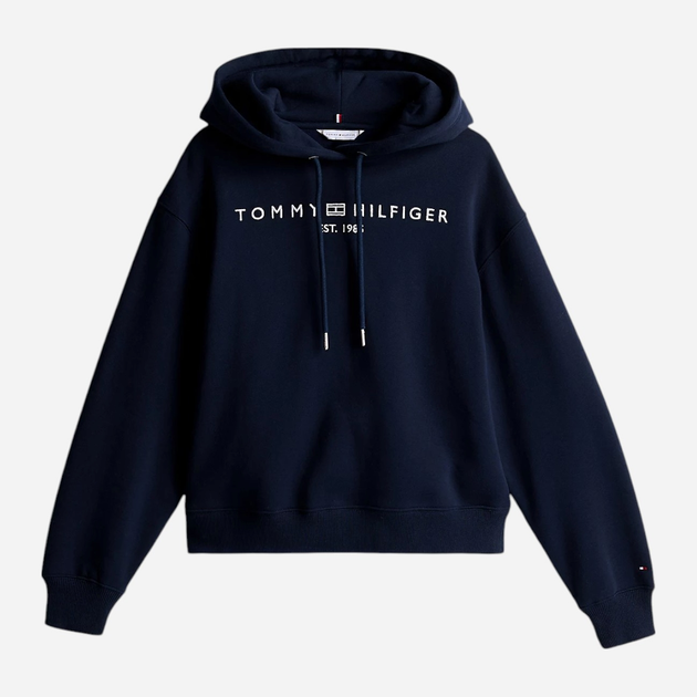 Худі жіноче Tommy Hilfiger WW0WW43598-C1G S Темно-синє (8720638385905) - зображення 5