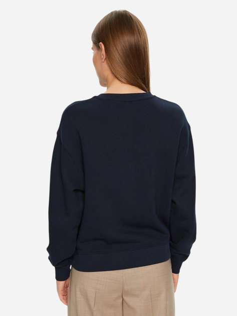 Світшот оверсайз жіночий Tommy Hilfiger WW0WW43844-C1G S Темно-синій (8720638379867) - зображення 2