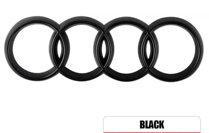 Эмблема Багажника A4 Audi 2018-2024 Кольца Black gloss - изображение 2