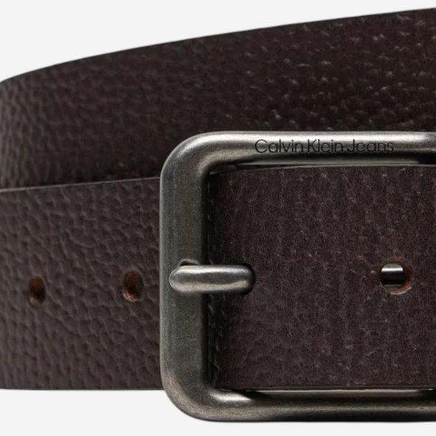 Ремінь чоловічий з натуральної шкіри Calvin Klein Jeans K50K512085-GRP 100 см Коричневий (8720639570652) - зображення 3