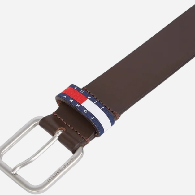 Ремінь чоловічий з натуральної шкіри Tommy Hilfiger AM0AM12337-GUE 85 см Темно-коричневий (8720638199083) - зображення 3