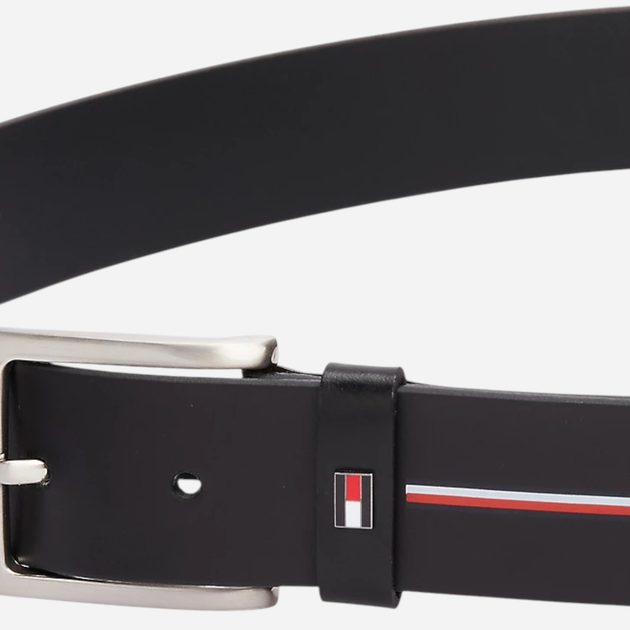 Ремінь чоловічий з натуральної шкіри Tommy Hilfiger AM0AM13011-BDS 110 см Чорний (8720638189831) - зображення 3