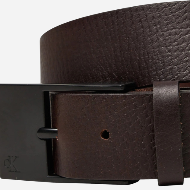 Ремінь чоловічий з натуральної шкіри Calvin Klein K50K512607-GRP 105 см Коричневий (8720639559930) - зображення 3
