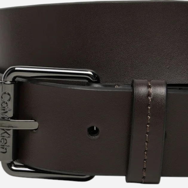 Pasek męski skórzany Calvin Klein K50K512650-GE7 100 cm Ciemnobrązowy (8721107054292) - obraz 3