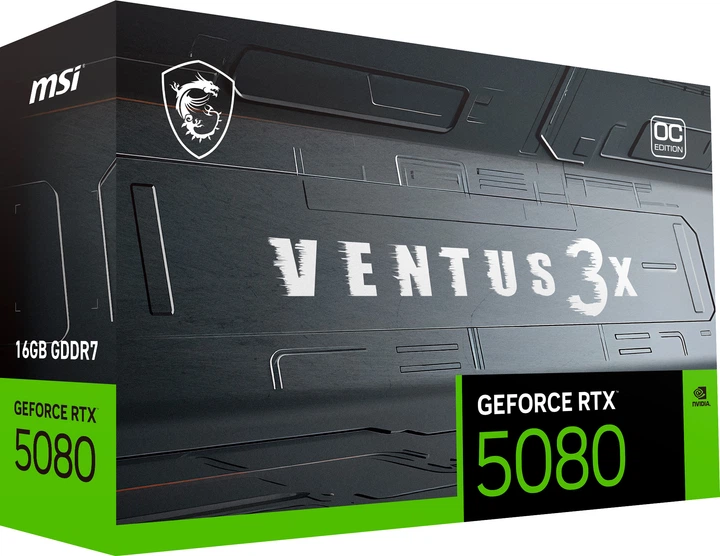Видеокарта MSI PCI-Ex GeForce RTX 5080 VENTUS 3X OC PLUS 16GB