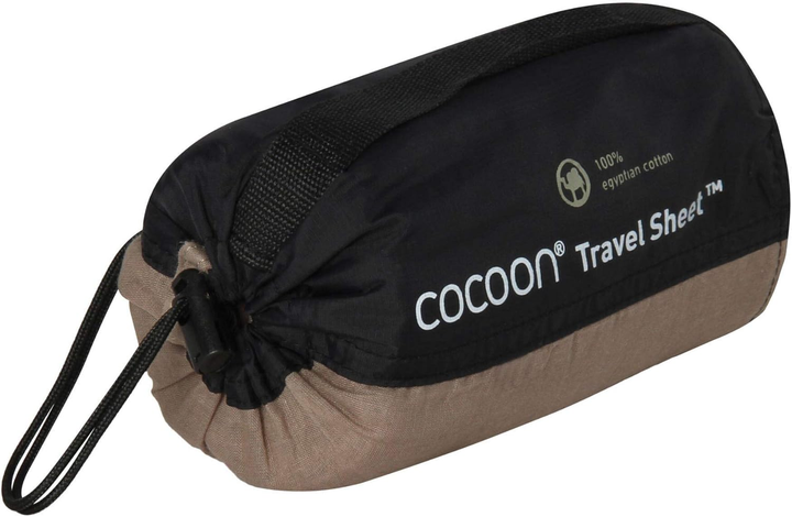 Спальний мішок Cocoon Travelsheet 220 x 90 см Khaki (0799696101428) - зображення 3