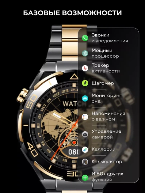 Смарт годинник чоловічий Z91 Pro Max 480*480 AMOLED - зображення 5