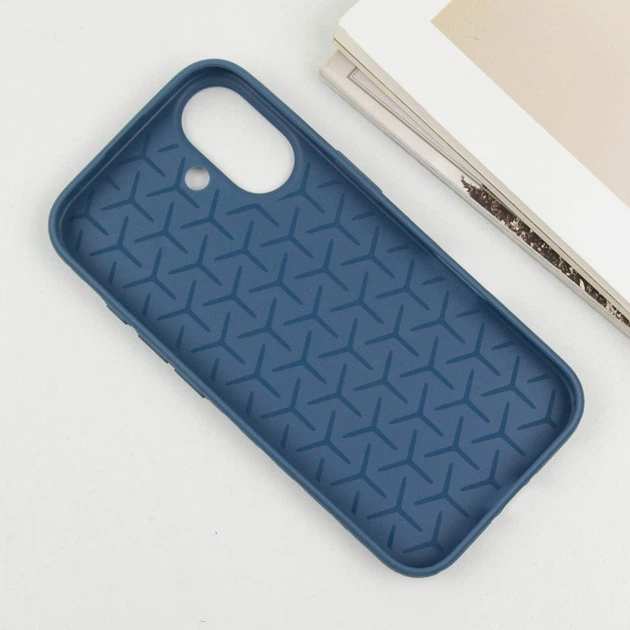 Чохол протиударний TPU Weaving для Apple iPhone 16 (6.1") Blue - зображення 3