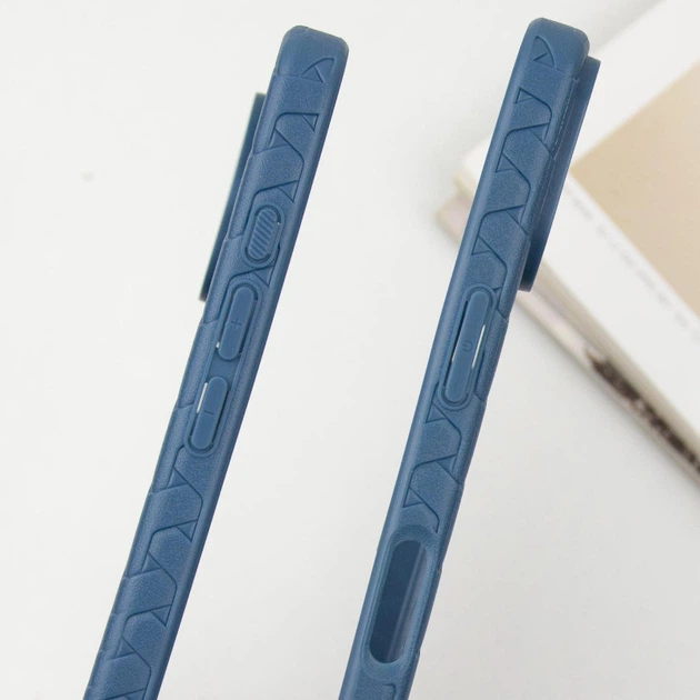 Чохол протиударний TPU Weaving для Apple iPhone 16 (6.1") Blue - зображення 4
