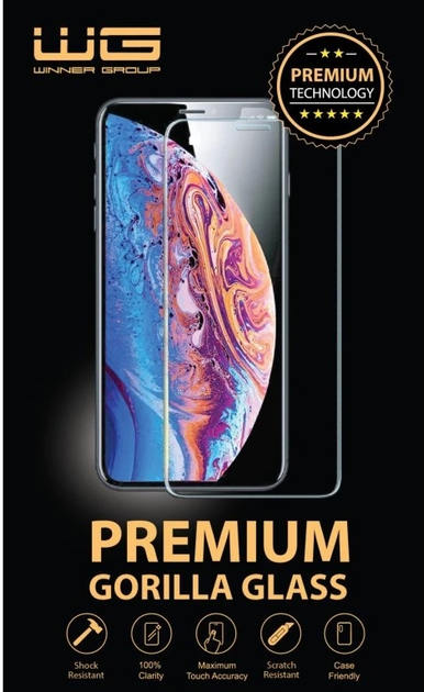 Szkło hartowane Winner Group 4D Full Glue do Apple iPhone 13/13 Pro/14 Black (8591194118616) - obraz 2