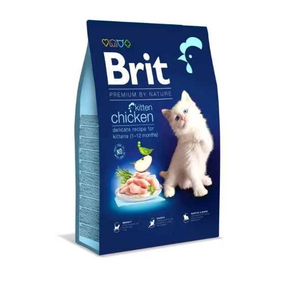 Сухой корм для котят Brit Premium by Nature Cat Kitten с курицей 1.5 кг - Фото 2 Сухой корм для котят Brit Premium by Nature Cat Kitten с курицей 1.5 кг - изображение 2
