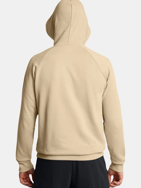 Худи утепленное мужское Under Armour Ua Rival Fleece Logo Hd 1379758-299 S Бежевое (197777222343) - изображение 2