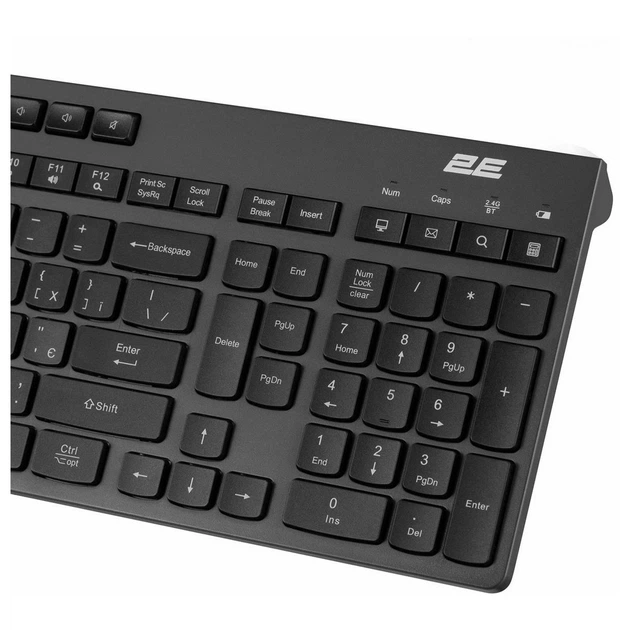 Клавиатура 2E KS280 WL/BT EN/UKR Grey/Black (2E-KS280WBGR_UA) - изображение 4