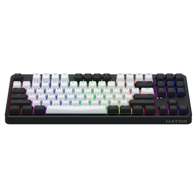 Клавіатура Hator Rockfall 3 Mecha TKL Wireless Orange Black (HTK850UA) - Фото 2 Клавіатура Hator Rockfall 3 Mecha TKL Wireless Orange Black (HTK850UA) - зображення 2