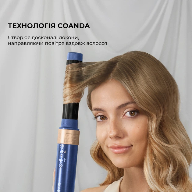Стайлер CECOTEC Bamba CeramicCare 12in1 AirGlam Blue - изображение 3