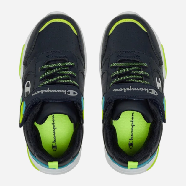 Buty sportowe chłopięce z białą podeszwą Champion Low Cut Shoe Wave Pu B Ps S32818-BS501 29.5 (12C US) Granatowe (8058132485983) - obraz 5