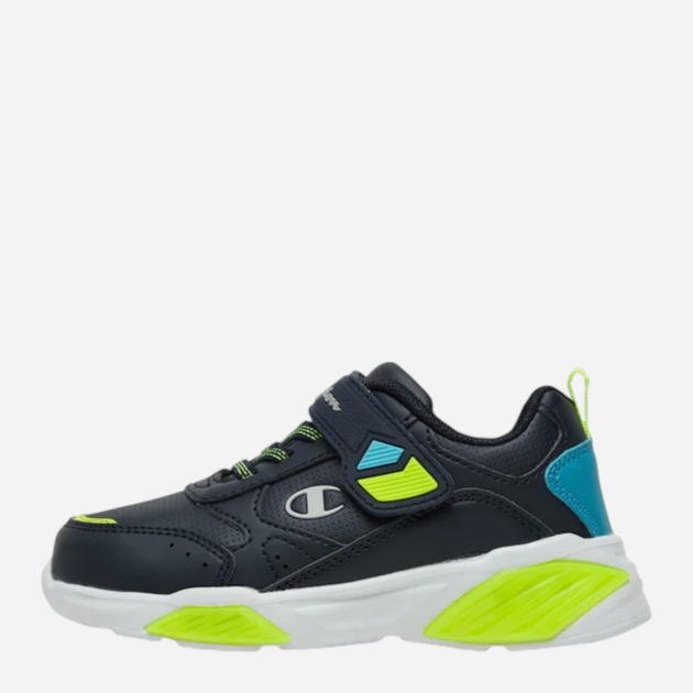 Buty sportowe chłopięce z białą podeszwą Champion Low Cut Shoe Wave Pu B Ps S32818-BS501 31 (13C US) Granatowe (8058132486065) - obraz 3