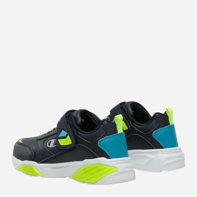 Buty sportowe chłopięce z białą podeszwą Champion Low Cut Shoe Wave Pu B Ps S32818-BS501 31 (13C US) Granatowe (8058132486065) - obraz 4