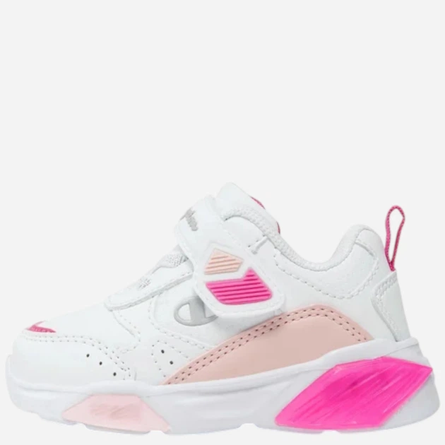 Sneakersy dziecięce dla dziewczynki świecące LED Champion Low Cut Shoe Wave Pu G Td S32819-WW001 22 (6C US) Białe (8058132486249) - obraz 3