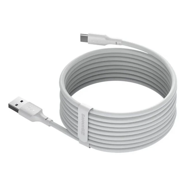 Кабель Baseus Simple Wisdom Data Cable Kit USB to Type-C 5A (2PCS/Set）1.5m White (TZCATZJ-02) - изображение 5