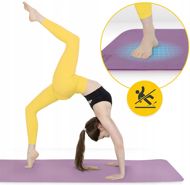 Коврик (мат) спортивный 4FIZJO TPE 180 x 60 x 1 см для йоги и фитнеса Violet/Pink (P-5907739316967) - изображение 9
