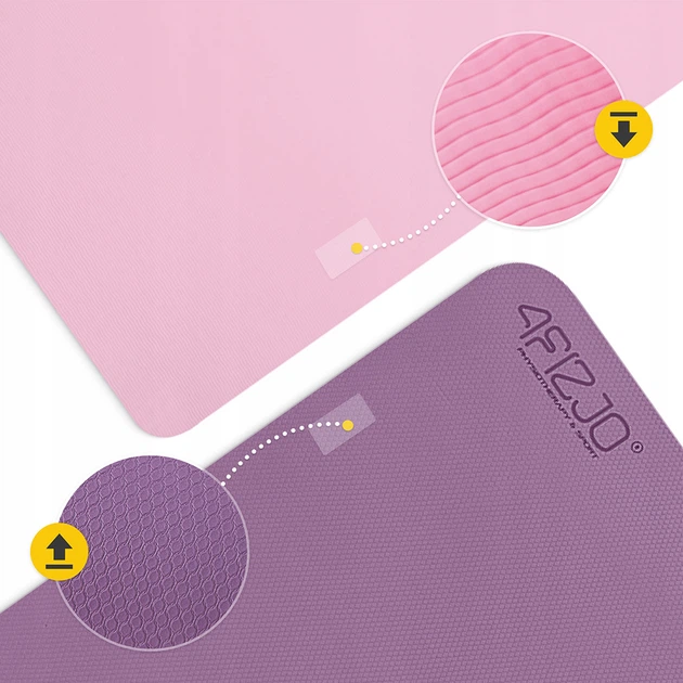 Коврик (мат) спортивный 4FIZJO TPE 180 x 60 x 1 см для йоги и фитнеса Violet/Pink (P-5907739316967) - изображение 10