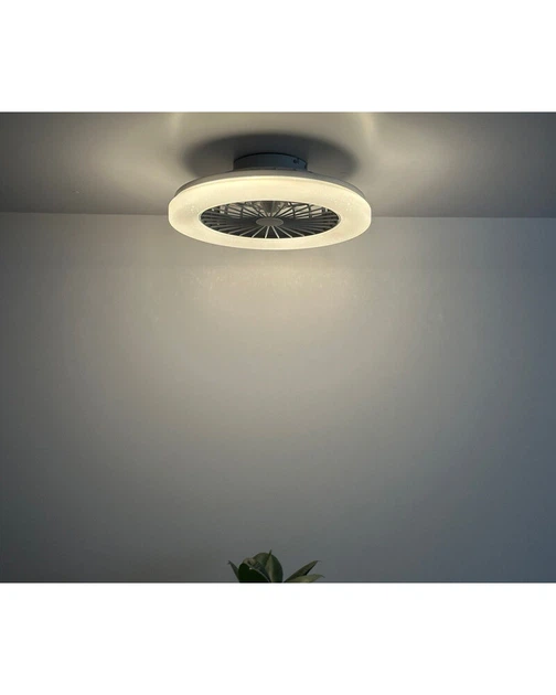 Люстра з вентилятором, стельовий світильник із пультом Goldlux 325792 Libya Led max 1x48W 3000K-6500K 5300Lm IP20 WH (072929) - изображение 3