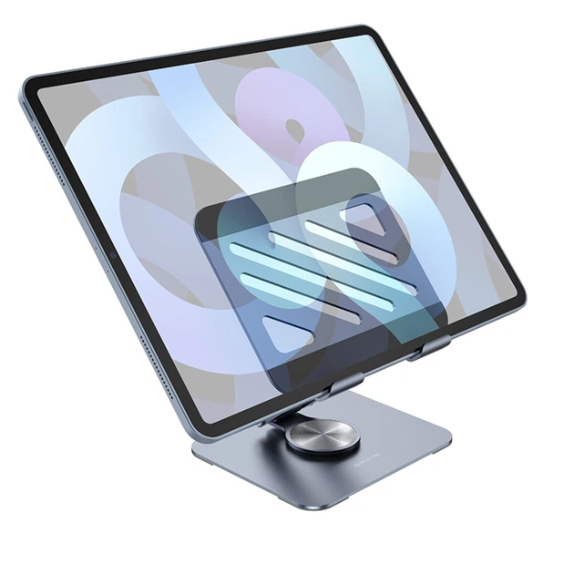 Підставка для планшета BOROFONE BH115 Vito metal rotating tablet holder Metal Gray (6941991112447) - изображение 6