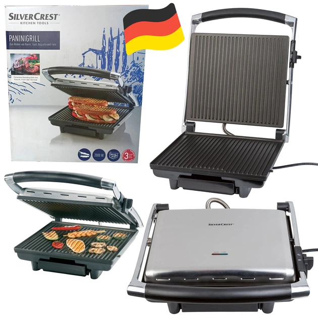 Электрический гриль SilverCrest SPM 2000 E2 Panini (2000 Вт, XXL