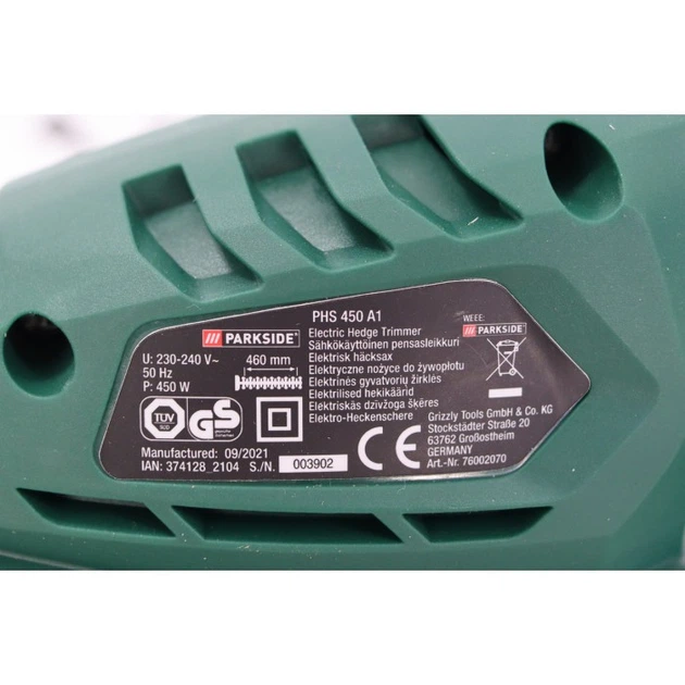 Электрический кусторез PARKSIDE PHS 450 A1 (46 см, 450 Вт) - изображение 8