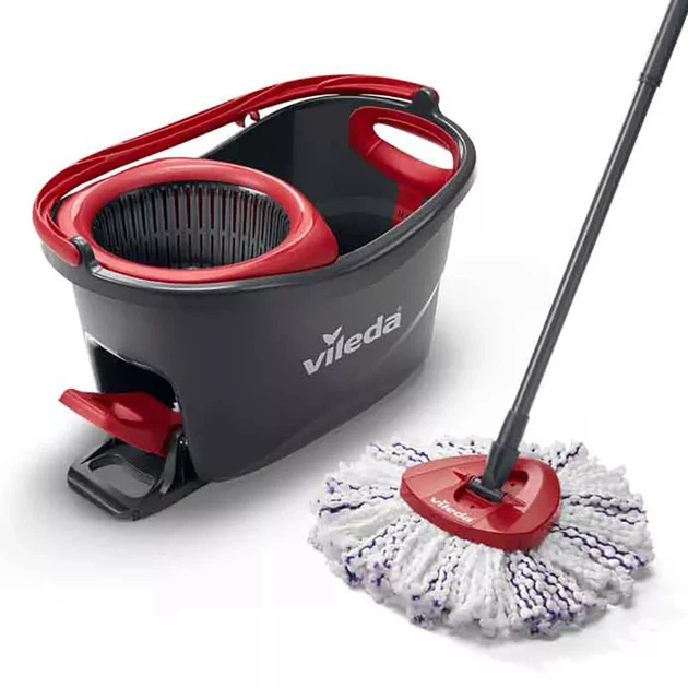 Набор для уборки Vileda TURBO 3in1 Microfibre 167751 (удаляет 99% бактерий, легкий отжим, все типы полов) - Фото 2 Набор для уборки Vileda TURBO 3in1 Microfibre 167751 (удаляет 99% бактерий, легкий отжим, все типы полов) - изображение 2