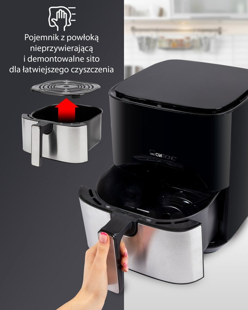 Мультипіч аерофритюрниця Clatronic FR 3782 H (1450 Вт, 5 л, 8 програм) - зображення 5