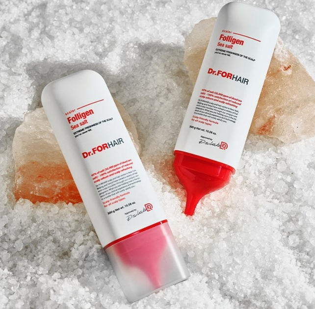 Пилинг для кожи головы с частицами соли из мертвого моря Dr.FORHAIR Sea Salt Scaler 300ml - изображение 5