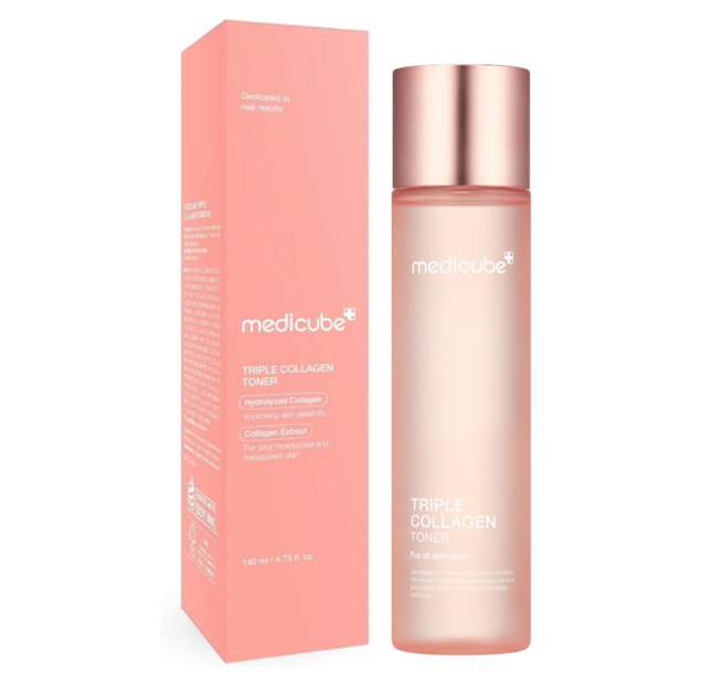 Увлажняющий тонер с коллагеном и гиалуроновой кислотой Medicube Triple Collagen Toner 140ml - изображение 4