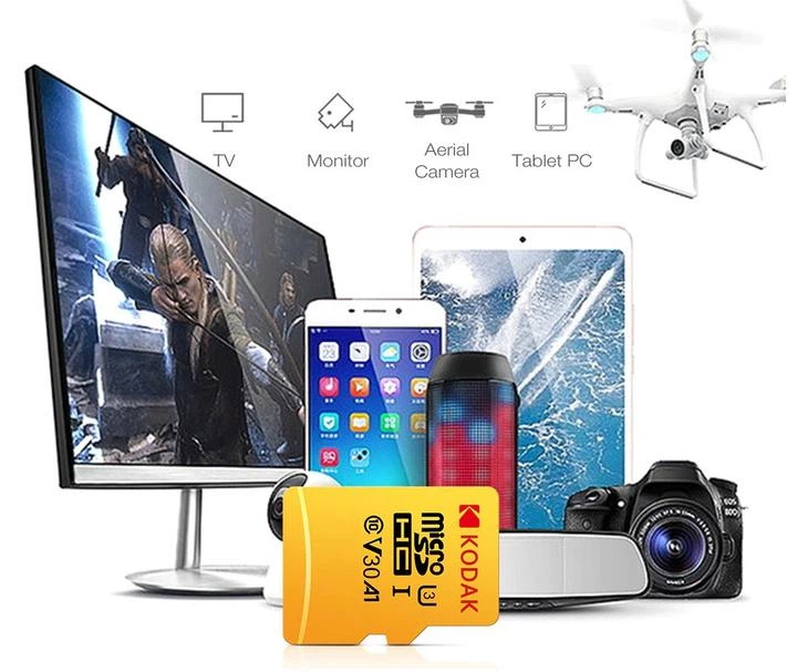 Карта пам'яті micro SD Kodak 128Gb U3, A1 class 10, UHS-I High Speed microsd - зображення 4