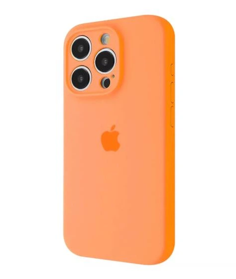 Чохол Premium Silicone Case з захистом камери для iPhone 15 Pro Max orange - Фото 1 Чохол Premium Silicone Case з захистом камери для iPhone 15 Pro Max orange - зображення 1