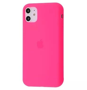 Чехол Premium Silicone Case Full для iPhone 11 bright pink - Фото 1 Чехол Premium Silicone Case Full для iPhone 11 bright pink - изображение 1