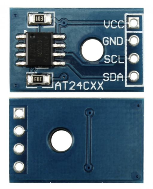 AT24C02 — I2C модуль EEPROM памяти 0.25 кбайт - Фото 3 AT24C02 — I2C модуль EEPROM памяти 0.25 кбайт - изображение 3