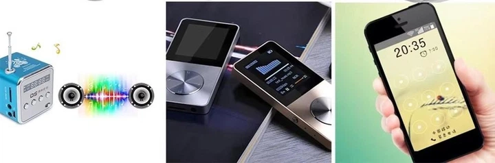 Портативна колонка Success з FM-радіо, Bluetooth, micro SD/TF/USB, RGB-підсвічування, TD-V26, синя - зображення 4