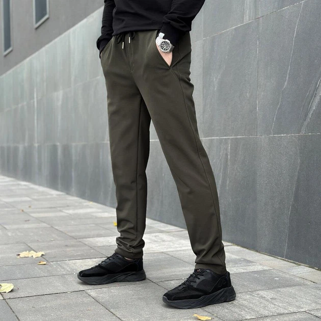 Костюм Pobedov Softshell Куртка с капюшоном + Брюки хаки с черным размер S - изображение 8