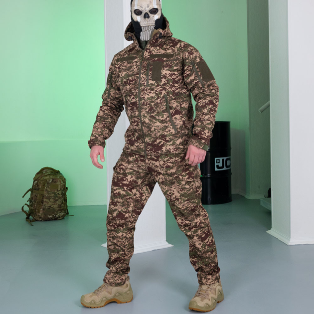 Тактическая форма Softshell Striker куртка с капюшоном + штаны хищник размер S - изображение 1