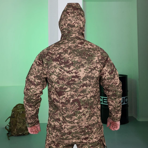 Тактическая куртка с капюшоном Softshell Striker хищник размер 3XL - изображение 9